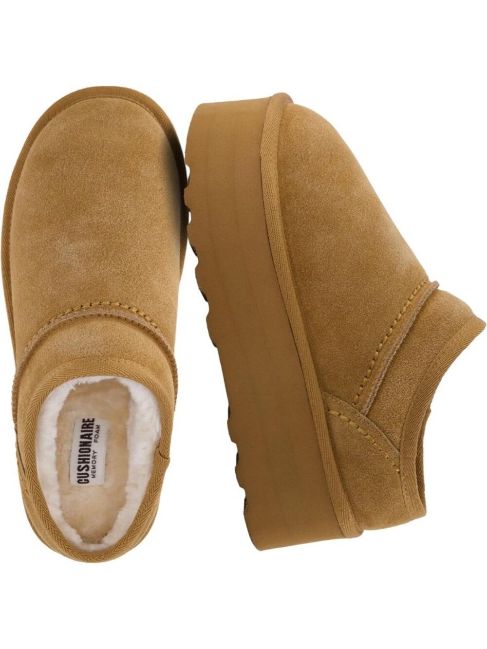 Cozy Suede Platform Slippers for Women | Slip-On Ankle Boots for Indoor